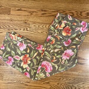 Talbots floral capris